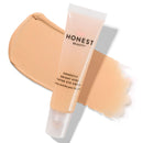 Honest Beauty Honestly Bright Eyes Tinted Eye Cream, Sandstone with Hyaluronic Acid + Squalene| EWG Certified + Dermatologist Tested & Vegan + Cruelty Free | 0.5 fl. oz. Honest Beauty