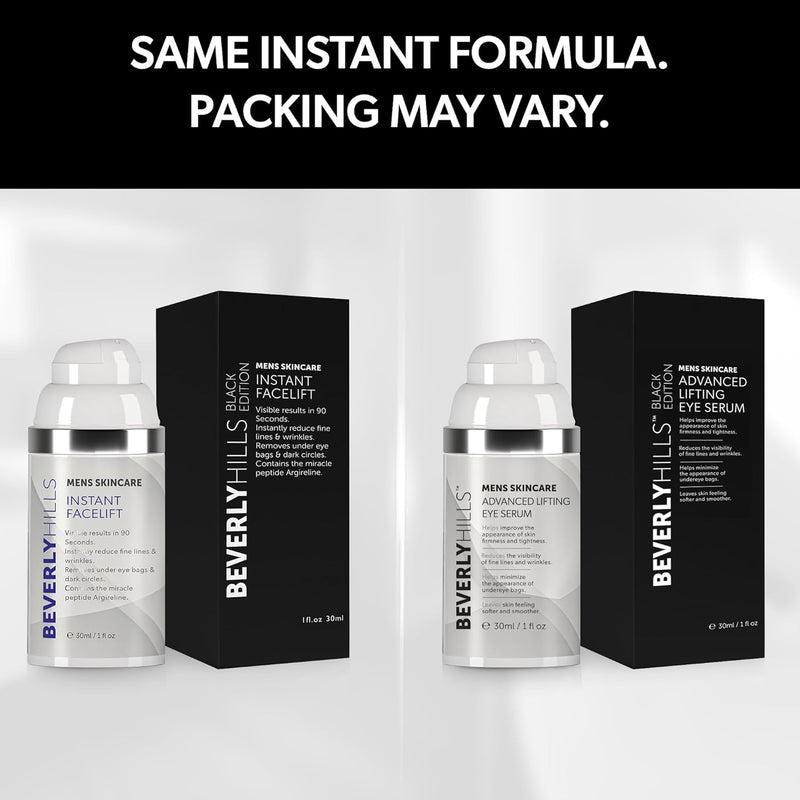 Beverly Hills Mens Instant Facelift and Eye Serum Treatment for Dark Circles, Puffy Eyes, and Wrinkles Infinity Warehouse