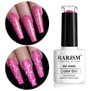 Glitter Gel Nail Polish, Gold Diamond Gelpolish Spark Shiny Nail Art Soak Off U V L E D Lacquer Gel Nail Starter Manicure Salon DIY at Home RAR82 Infinity Warehouse
