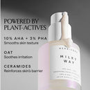 HERBIVORE Milky Way 10% AHA + Oat Soothing Exfoliating Serum – Multitasking Instant Glow Formula with Ceramides & Hyaluronic Acid, Plant-based, Vegan, Cruelty-free, 30mL / 1 oz Infinity Warehouse