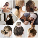 9-Row Cushion Nylon Bristle And Travel Brush Black Grey Beige Women Satin Silk Hair Scrunchies Enjoy Holiday 1981