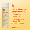 Bio-Oil Skincare Oil (Natural) for Scars and Stretchmarks with Organic Jojoba Oil and Vitamin E, Face and Skin Moisturizer, with Natural Rosehip Oil and Sunflower Oil, 4.2 Ounce, For All Skin Types Bio-Oil