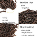 New Faux Locs Crochet hair 18 inch 6 Packs/lot Pre Looped Goddess Curly Wavy Twist Fiber synthetic Braiding Hair Extensions Hair Dreadlocks (18", 6Pcs-M30) conrora Store