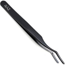 RÄZ Eyelash Applicator for False Volume Fake Lash Extension Remover Precision Tool Tweezer Nipper Clip (Jet Black) RÄZ