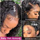 Pizazz 13x4 Lace Front Human Hair Wigs 9A Grade 150% Density Brazilian Deep Wave Lace Front Wig with Baby Hair Pre Plucked Natural Hairline Wigs for Black Women (24'') Pizazz Store
