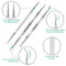 3-Pack Ingrown Toenail File And Lifters, 100% Professional Surgical Stainless Steel Ingrown Toenail Tool -Safe Nail Cleaning Treatment Pedicure Tools Kit Under Sidewall Cleaner Pain Relief Accessories POLKASTORE