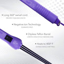 Herstyler Marula Oil Hair Serum and Baby Curls Mini Curling Iron (Purple) Set HerStyler