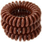 invisibobble Power Traceless Spiral Hair Ties - 3 Pack - Pretzel Brown - Strong Elastic Grip Coil Hair Accessories for Active Women - No Kink, Non Soaking - Gentle for Girls Teens and Thick Hair invisibobble