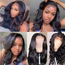 ANNELBEL Wigs Human Hair Lace Front Wigs Remy Human Hair Body Wave Wigs Brazilian Virgin Hair Lace Closure Wigs for Black Women Natural Wave Real Hair Wigs Wig Cap Included (22 Inch, Body Wig) ANNELBEL Store