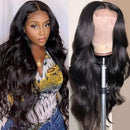 UNice Hair Body Wave 5x5 HD Transparent Lace Closure Human Hair Wigs for Black Women Brazilian Unprocessed Raw Virgin Human Hair Wig Pre Plucked with Baby Hair 150% Density 24inch UNICE Store
