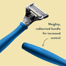 Harry's Razors for Men - Razor Set with 3 Razor Blade Refills, Travel Blade Cover, 4 Oz Shave Gel (Indigo Blue) Harry's Store