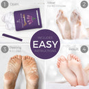 Foot Peel Mask - 2 Pack - For Cracked Heels, Dead Skin and Calluses - Make Your Feet Baby Soft Smooth Silky Skin - Removes Rough Heels, Dry Toe Skin Natural Treatment DERMORA Store