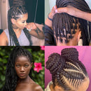 Pre Stretched Braiding Hair Refined Hair For Box Braids 8 Packs 24 Inch Black Crochet Braids Hair Hot Water Setting Knotless Braiding Hair Bundles Straight Braiding Hair Extension for Black Women(1B