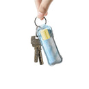 Beautyflier Clip-on Sleeve Chapstick Pouch Keychain Lipstick Holder Elastic Lip Balm Holder Travel Accessories Beautyflier