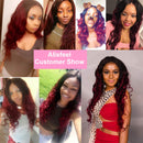 4x4 Inch Lace Front Wig Body Wave 1 Piece, 100% Unprocessed Human Hair Lace Closure Wigs with Baby Hair, Natural Color Bodywave Wavy Curl Wigs 150% Density (14", 1B, 150%) ALISFEEL
