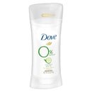 Dove 0% Aluminum Deodorant for Women ¼ Moisturizers Cucumber & Green Tea with 24-Hour Odor Protection, 2.6 Oz, 3 Count Dove
