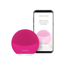 FOREO LUNA mini 3 Silicone Facial Cleansing Brush for All Skin Types Fuchsia, Ultra-hygienic, 30-sec Glow Boost Mode, 12 Intensities, 400 uses/USB Charge, App-connected, 2-year Warranty FOREO