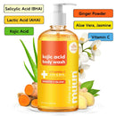 Muun Body Wash with AHA&BHA Exfoliating, 16.9 Fl Oz/500ml Prevent Ingrown Hair Even Skin Tone Underarm Bikini, Smoothe & Soften Body Wash Infinity Warehouse