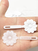 Tara Girls Self Hinge Plastic Bow Hair Barrettes Selection Pack Of 2 (BR67-109) Tara