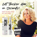 Hair Fiber (DARK BROWN, 28g) + Thickening Spray (4oz) + Thickening Serum (4oz): Boldify Nourish & Conceal Bundle Boldify