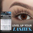 Ardell False Eyelashes Knot-Free Individuals Long Black, 6-Pack (contains 6 packs of lash trays with 56 Individual Lashes each) Ardell