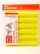 Donna Salon Quality Snap On Magnetic Hair Rollers (Medium - 3/4") Donna Karan