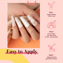 Beetles French White Gel Nail Polish Kit - 6 Pack Nude Pink Glitter Gel Polish Set Soak Off LED Lamp Nail Gel Manicure Kit Cured Gel Base Top Coat Needed DIY Home Salon Nail Art beetles Gel Polish