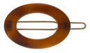 France Luxe New Cutout Oval Tige Boule Barrette - Tortoise France Luxe