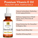 100% Natural Vitamin E Oil - For Skin, Hair and Nail Health - Nourishing Pure Vitamin E Oil For Skin - No Synthetic Ingredients, GMOs or Parabens - Cruelty Free Vitamin E Oil For Lip Gloss - 28,500 IU GOURMANTE FOOD, THE MED WAY