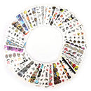 TailaiMei 48 Sheets Halloween Nail Art Stickers - Water Transfer DIY Nail Decals Stencil for Halloween Party TailaiMei