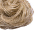 Messy Bun Hair Piece Scrunchy Updo Hair Pieces for Women Fluffy Wavy Hair Bun Scrunchies Donut Hairpiece Synthetic Chignons With Elastic Rubber Band Dark Blonde & Bleach Blonde-Thicker 1 pc Benehair Store