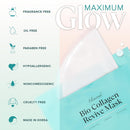 Ebanel Bio Collagen Face Mask, 4-Pack Hydrating Face Masks with 7 Peptides, Hyaluronic Acid, Niacinamide, Centella, Rose Water, Ceramide, and B5, Glass Skin Tightening and Lifting Korean Sheet Masks Infinity Warehouse