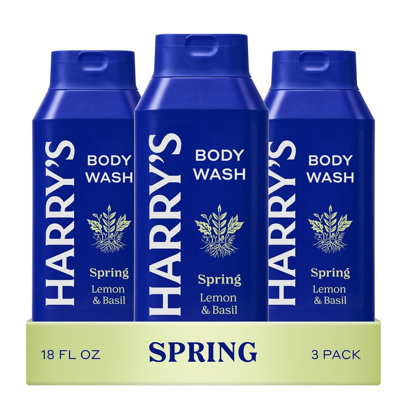 Harry's Men's Body Wash - Spring - (3 Pack) 18 fl oz - Shower Gel for Men - No Parabens, Sulfates, or Dyes Infinity Warehouse