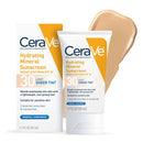 CeraVe Hydrating Mineral Sunscreen SPF 30 with Sheer Tint, Tinted Mineral Sunscreen with Zinc Oxide & Titanium Dioxide, Blends Seamlessly For Healthy Glow, Light, 1.7 Oz Infinity Warehouse
