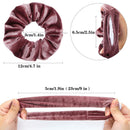 Jaolex 7-PACK Velvet Hair Scrunchies with Hidden Zipper Pocket- Stash Scrunchy Hair Ties Elastics Bobbles Hair Bands Bobble Scrunchy for Women, VSCO Girls and Teen Jaolex
