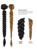 Yamel Remy Clip in Hair Extensions Human Hair 16" Dark Blonde 7Pcs 16 Clips Real Human Hair Extensions clip Yamel