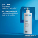 ISDIN Body Lotion Uradin 10, 24-Hour Intense Hydration, Non-Greasy, Fast-Absorbing Moisturizer for Dry or Very Dry Skin, Helps Relieve Itching Due to Dryness, 13.5 Fl. Oz. Infinity Warehouse