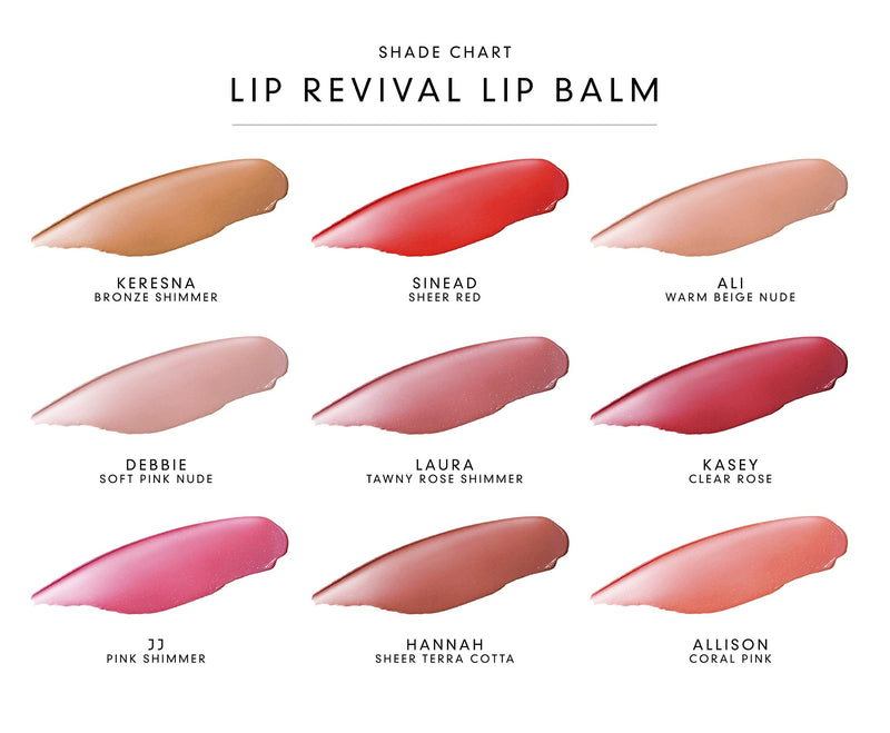 Beauty For Real Lip Revival, JJ - Pink Shimmer - 100% Natural Tinted Lip Balm - Contains Shea Butter, Coconut Oil, Sweet Almond Oil & Peppermint Oil - Vegan - 0.09 oz Beauty For Real