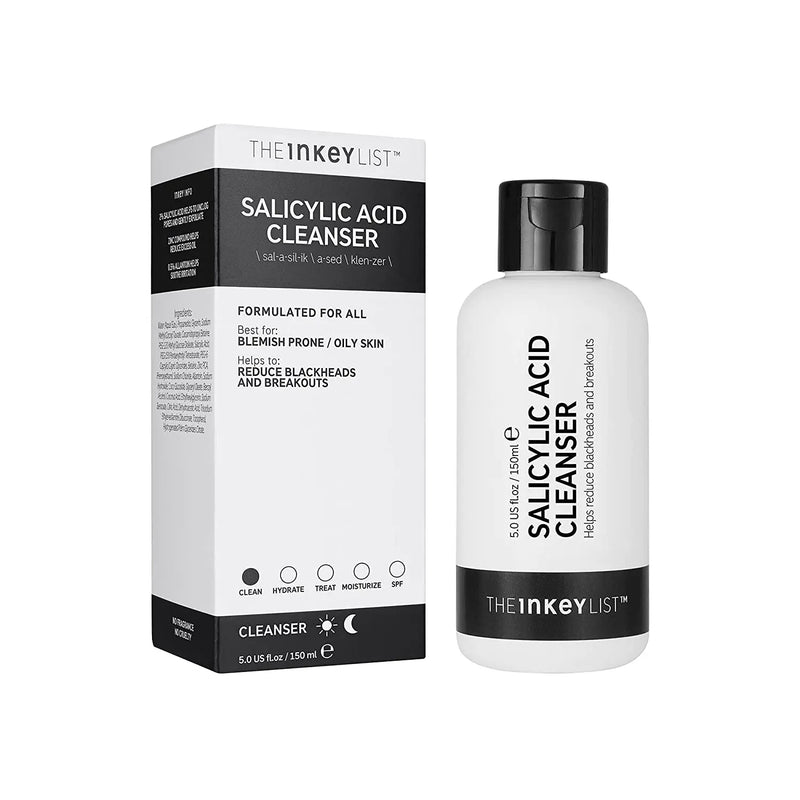 The INKEY List 2% Salicylic Acid Cleanser to Reduce Blackheads and Breakouts for Oily Blemish Prone Skin 150ml The INKEY List