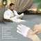 EvridWear Unisex Moisturizing Cotton Gloves with Touchscreen Fingertips for Eczema Beauty Cosmetic Dry Hands Sensitive Irritated Skin Therapy Overnight Bedtime, 6 Pairs, Lightweight-White, S/M Evridwear