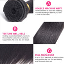Brazilian Straight Human Hair Bundles 10A Virgin Hair Straight Bundles 100% Unprocessed Remy Straight Hair Weave 3 Bundles (30 30 30 Inch) QIYING Store