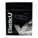 Hair Elastics - STRONG - REUSEABLE - clear Premium Polybands Pack of 70 for Ponytail by ElasticU ElasticU