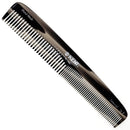 Kent 9T Graphite Double Tooth Hair Dressing Table Comb, Fine/Wide Tooth Dresser Comb For Hair, Beard and Mustache, Coarse/Fine Hair Styling Grooming Comb for Men, Women and Kids. Made in England KENT Store