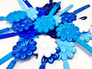 Tara Girls Self Hinge Plastic Bow Hair Barrettes Selection Pack Of 2 (BR18) Tara