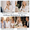 Color Changing Foundation with Professional Brush for Mature Skin: No Settling, Buildable Coverage, 12-Hour Hydration & Wear, Light to Medium Tones, Fragrance-Free - 1 FL OZ Infinity Warehouse