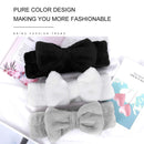 Spa Headband - 3 Pack Bow Hair Band Women Facial Makeup Head Band Soft Coral Fleece Head Wraps For Shower Washing Face(Multicolored C) LADES Store