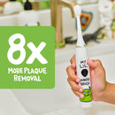 Made by Dentists Kids Electric Toothbrush - Rechargeable Vibrating Toothbrush with Timer, Includes 6 Replacement Heads, Gently Cleans Teeth, Kid & Toddlers Age 2+, Monster Infinity Warehouse