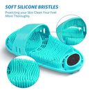 Meidong Silicone Shower Foot Scrubber Personal Foot Massage and Cleaning, Non-slip Foot Scrubber for Men and Women (1PCS Green) meidong Store