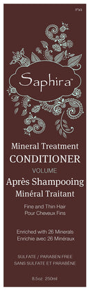 SAPHIRA Mineral Treatment Conditioner, 8.5 oz Saphira