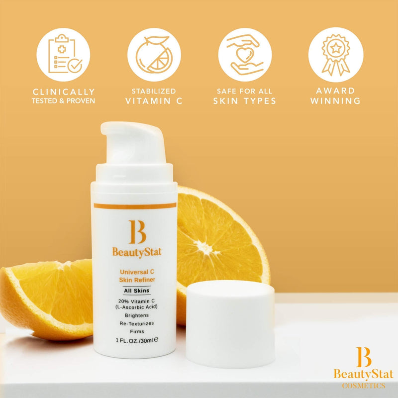 The BeautyStat Power Couple - Universal C Skin Refiner + Universal Pro-Bio Moisture Boost Cream BeautyStat